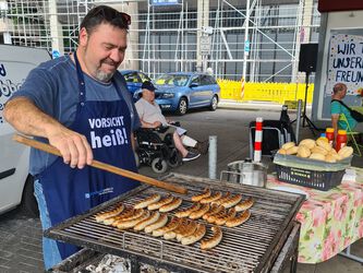 Grillen am Bauwagen